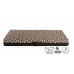 Pet bed - brown with paw prints