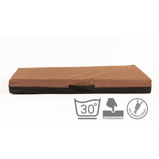 Orthopedic bed - brown Oxford fabric Orthopedic bed - brown Oxford fabric