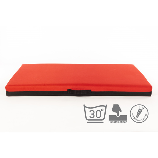 VISCO orthopedic dog mattress with removable cover RED Oxford textiles 12 sizes
