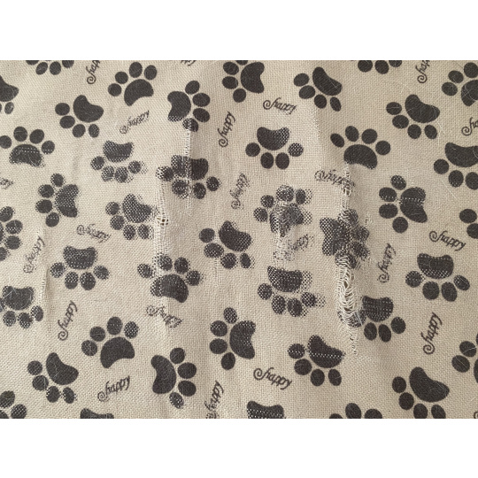 Cover for transport box COOL PET Plus beige with brown paws