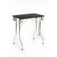 Folding dog grooming table, trimming table foldable, with bearing wheels, work surface 80*50cm
