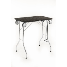 Folding dog grooming table, trimming table foldable, with bearing wheels, work surface 80*50cm