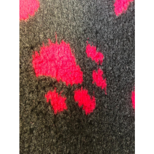 Vet bed gray/pink paws Vet bed gray/pink paws