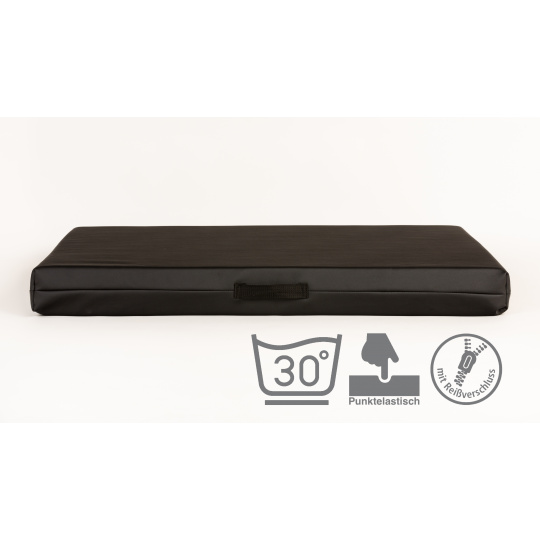 Orthopedic Bed - Black Eco Leather