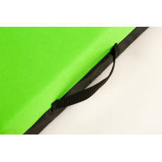 VISCO mattress with removable cover Oxford Textiles neon green