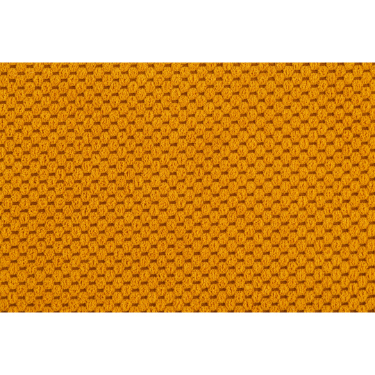 Orthopedic bed velour mustard color, bottom brown eco-leather 12 sizes