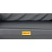 Orthopedic bed, high padded edge - gray eco leather