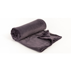 Cuddly blanket gray made of fleece 60*40cm