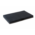 Orthopedic bed black velour/eco leather black
