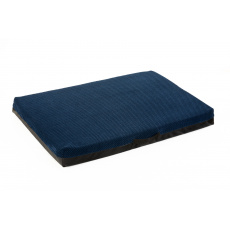 Orthopedic bed - dark blue velour