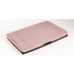 Orthopedic bed - quilted velour in old pink/bottom brown eco leather