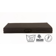 Orthopedic bed - black Oxford material