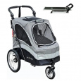 Petstro cart, stroller with grooming table medium, color grey including grooming table