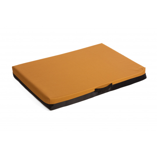 Orthopedic bed - mustard Oxford material