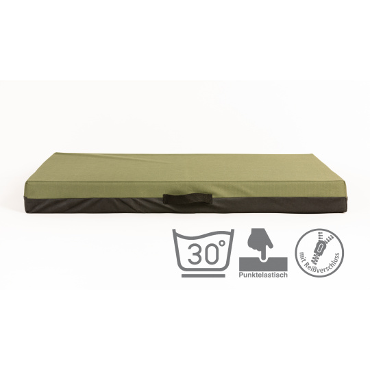 Orthopedic Bed - Oxford Fabric Olive Green