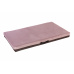 Bed - quilted velour in old pink/brown eco leather