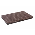 Orthopedic bed - brown paws Oxford fabric