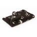 Vet Bed Dog Mat - Dark Brown/Beige Paws