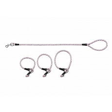 Training leash with three pull-down collars