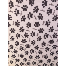 Bed, beige mattress with brown paws, 12 sizes Bed, beige mattress with brown paws, 12 sizes