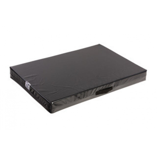 Orthopedic bed - water-resistant cover made of black waterproof foil