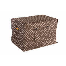 Brown cage cover with paw prints Brown cage cover with paw prints