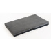 Orthopedic bed - gray velour/gray eco leather