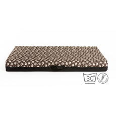 Orthopedic bed - brown paws Oxford fabric