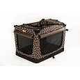 COOL PET Plus Transport Box - Brown/Beige Paws