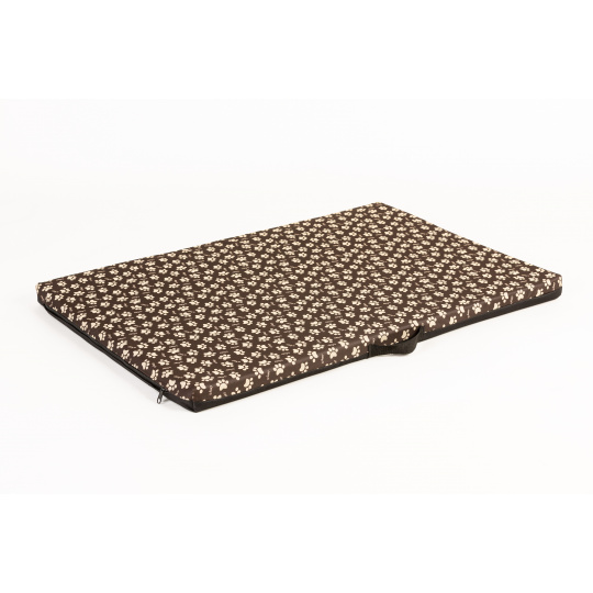 Replacement covers for mattresses, beds brown/beige paw prints